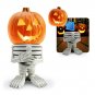 Halloween Luminous Pumpkin Knight Ghost Statue Glowing Pumpkin Head Resin Sculpture Ornaments