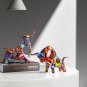 Bull Statue Resin Graffiti Bull Statue Full Color Minimalistic Bull Decor Figurine
