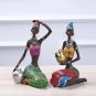 African Figurines Creative Resin Statue Sculpture Desktop Decors, Ethnic Style