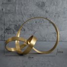 Simple Metal Gold Hollow Out Twist Art Ornament