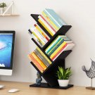 Black Storage Holders Racks 4 Shelf Tree Bookshelf Floor Desk Stand Bookcase Display Shelves for
