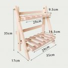 Pink Storage Holders Racks Desktop Rack Wooden Double Layer Bookshelf  Adjustable