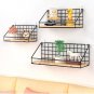 Small Storage Holders Racks Wall Shelf Hole-free Wall-mounted Dormitory Storage Holders
