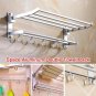Towel Racks Decor Wall Mount Hook  Aluminum Organizer Commodity Shelf Kitchen 50cm