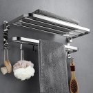Towel Racks Decor Wall Mount Hook 304 Stainless Organizer Commodity Shelf Kitchen 40cm