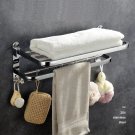 Towel Racks Decor Wall Mount Hook 304 Stainless Organizer Commodity Shelf Kitchen 50cm