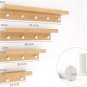 Furniture Accessories Multipurpose Wall Commodity Shelf Mounted Hook Bracket black