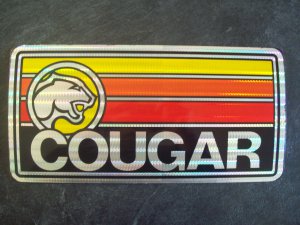 Cougar license plate