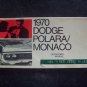 Polara Monaco 1970 owners manual