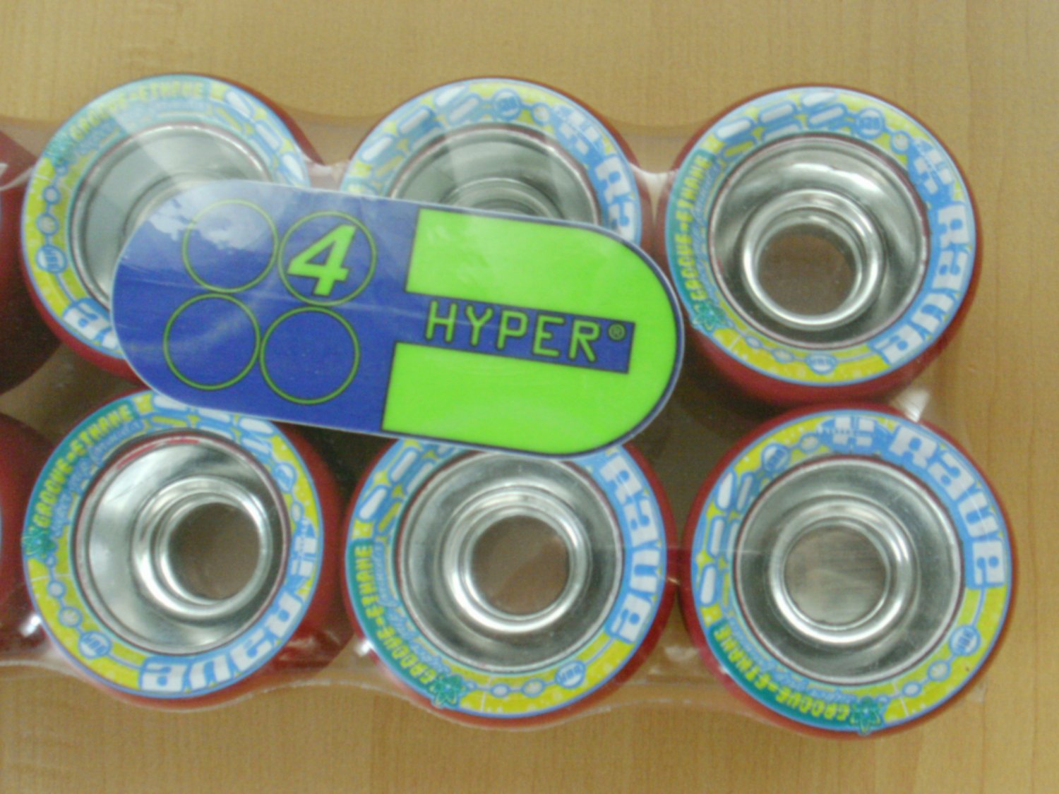 Hyper Rave vintage aluminum hub roller skate rollerskate wheels