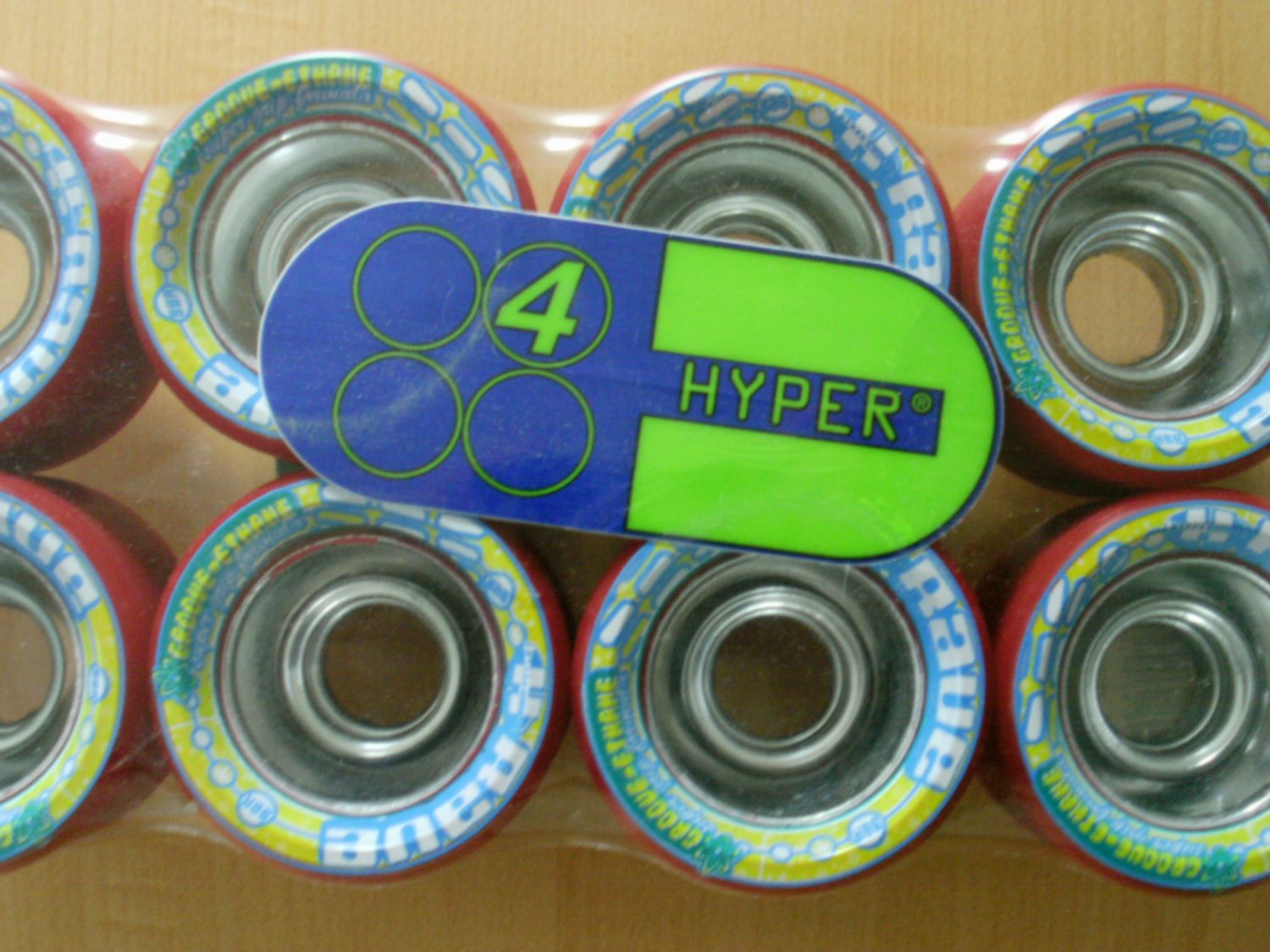 Hyper Rave vintage aluminum hub roller skate rollerskate wheels