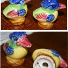 Colorful Bird Salt and Pepper Shakers, Made in Japan on bottom, very old!