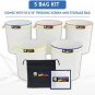 1 PCS Seeds Herbal Extractor Kit 5 Gallon Bubble Bags Filter Canvas with Pressing Screen