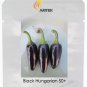50 PCS Seeds Rare Black Hungarian Hot Chili Pepper Organic