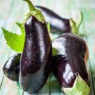 100 PCS Seeds Rarest Heirloom 'Emperor' Black Pear Eggplant Vegetable