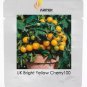 100 PCS Seeds UK Organic Bright Yellow Round Cherry Tomato