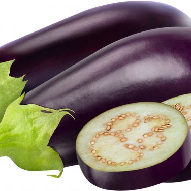 Eggplant Violet Colors with White Streaks Vegetable 10 PCS Seeds