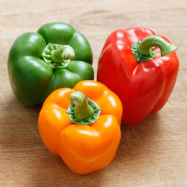 Rarest Mixed Orange Green Red Yellow Square Sweet Pepper 100 PCS Seeds