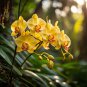 Orchid Yellow Flowers with Blackish Red Tongue Flowers 100 PCS Seeds