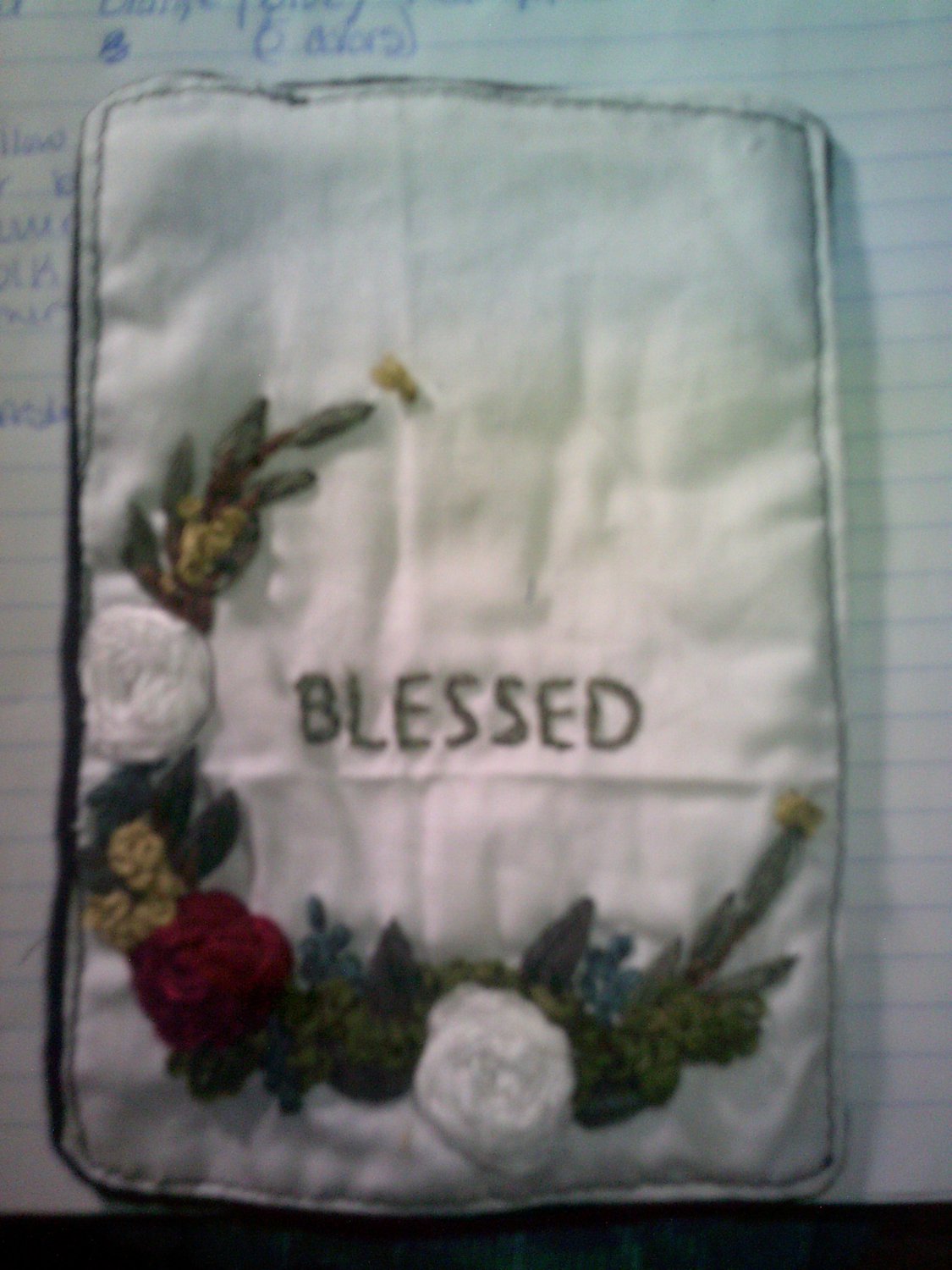 Embroidered Blessed Sign