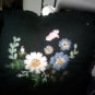 Embroidered Blue Pillow