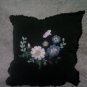Embroidered Blue Pillow