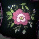 Embroidered Pink Flowers