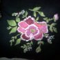 Embroidered Pink Flowers