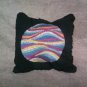 Embroidered Waves Pillow