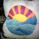 Embroidered Sun Pillow