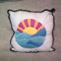 Embroidered Sun Pillow
