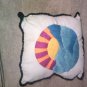 Embroidered Sun Pillow