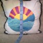 Embroidered Sun Pillow