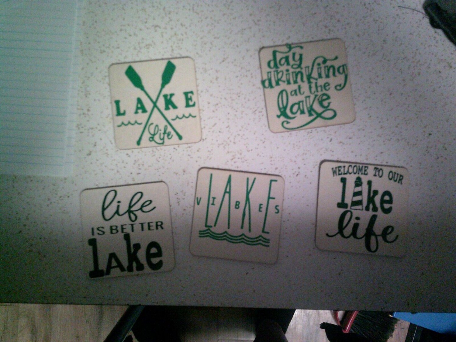 wood coaster set 5