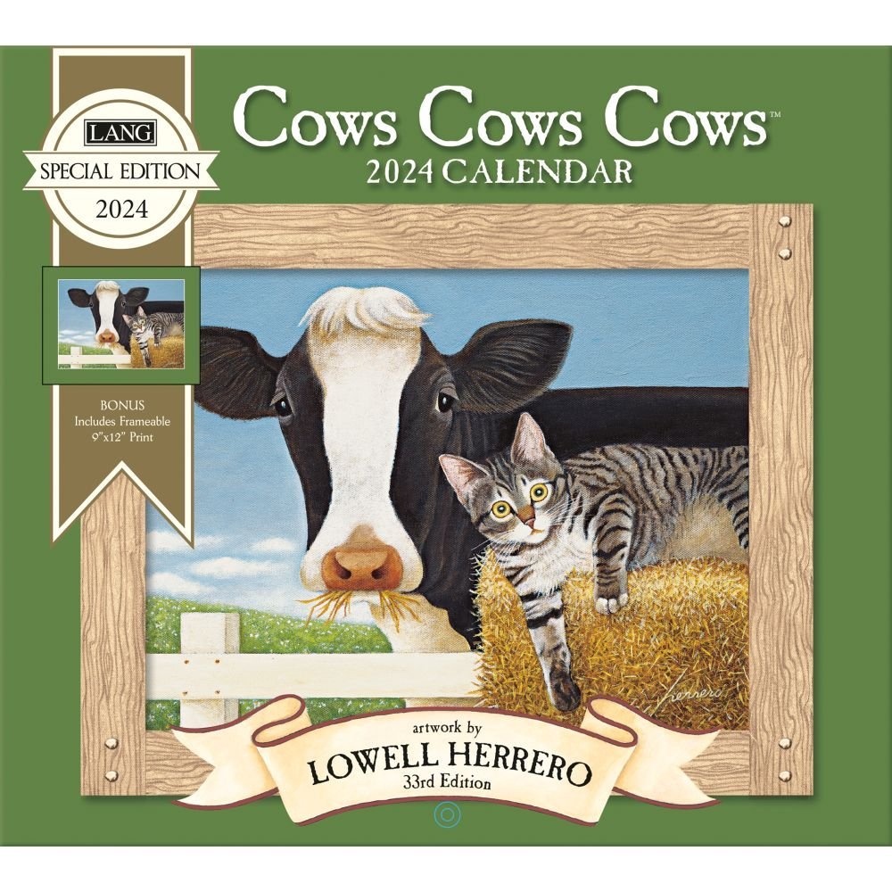 Cows Cows Cows Special Edition 2025 Wall Calendar