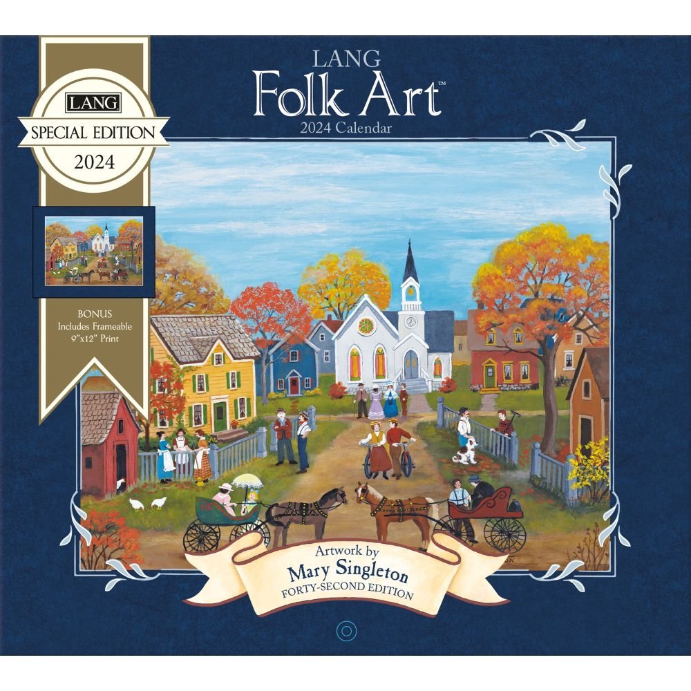 Lang Folk Art Special Edition 2024 Wall Calendar