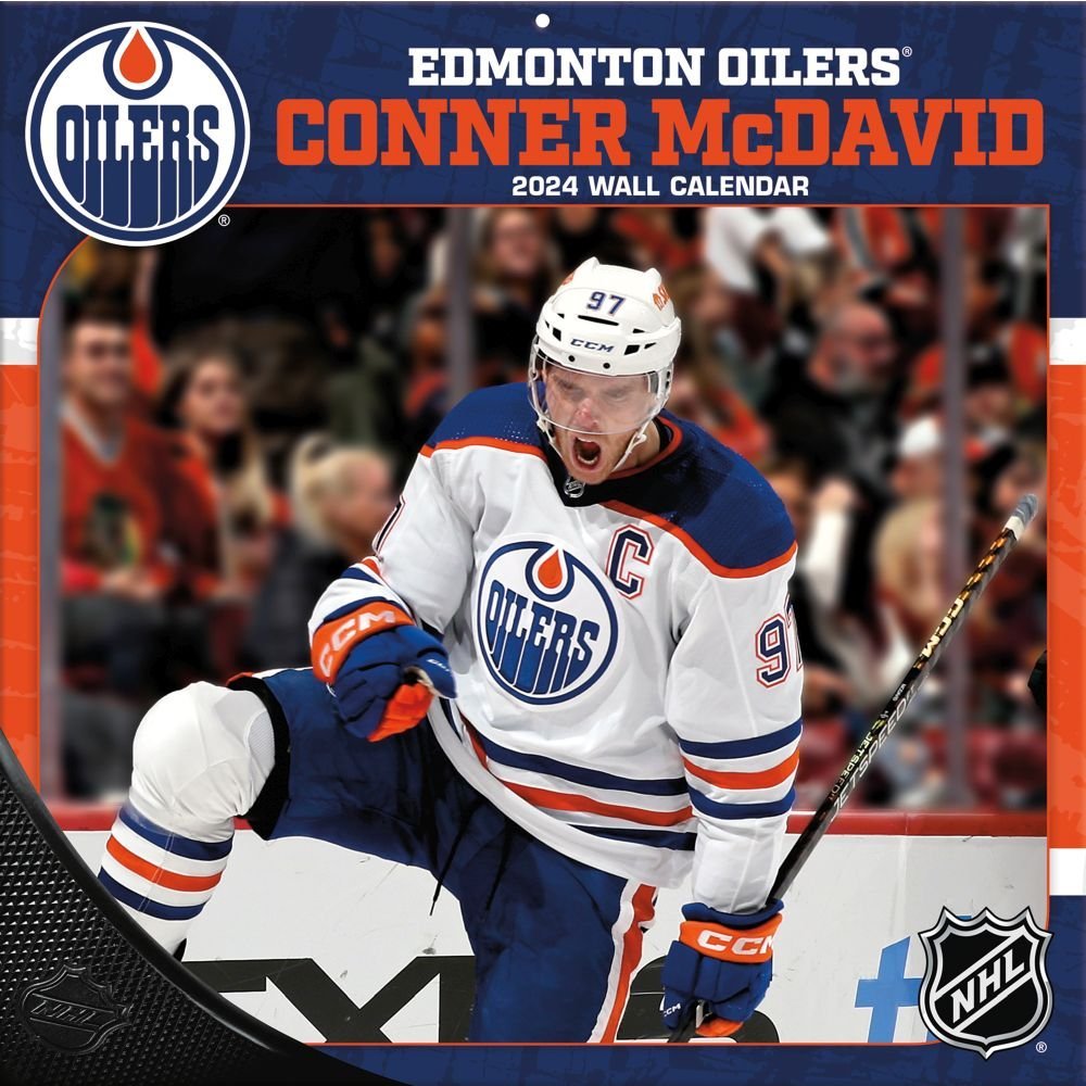 NHL Connor McDavid 2024 Wall Calendar