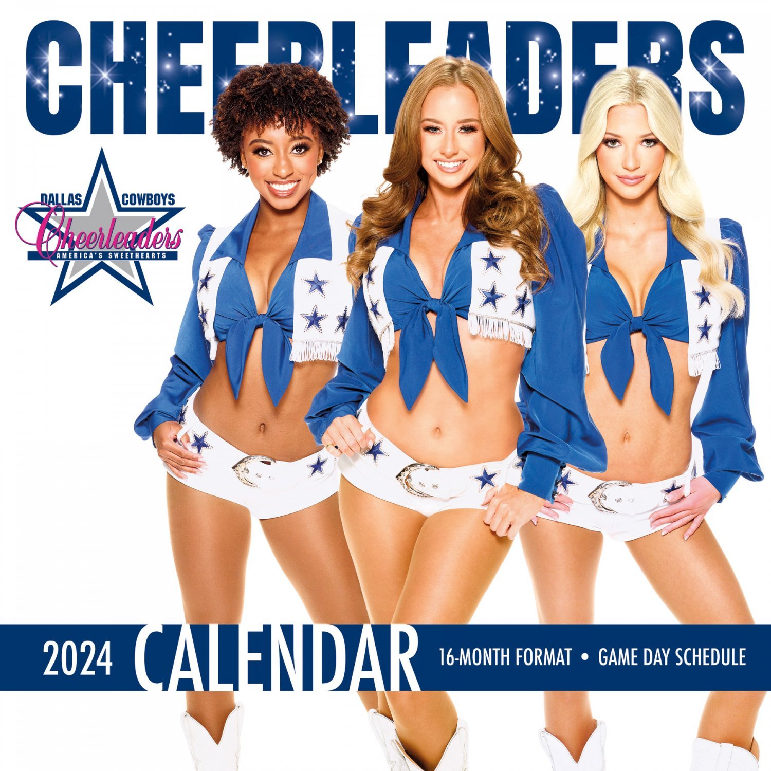 NFL Dallas Cowboys Cheerleaders 2025 Wall Calendar