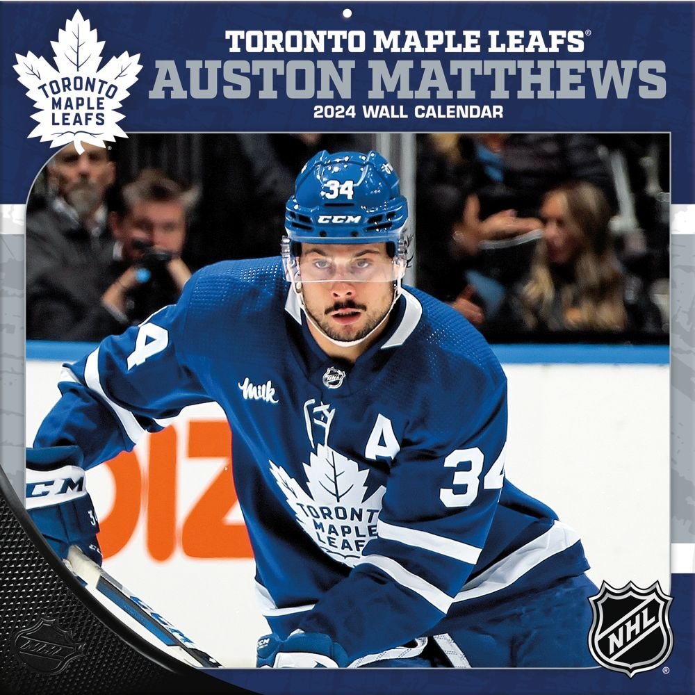 NHL Auston Matthews 2024 Wall Calendar