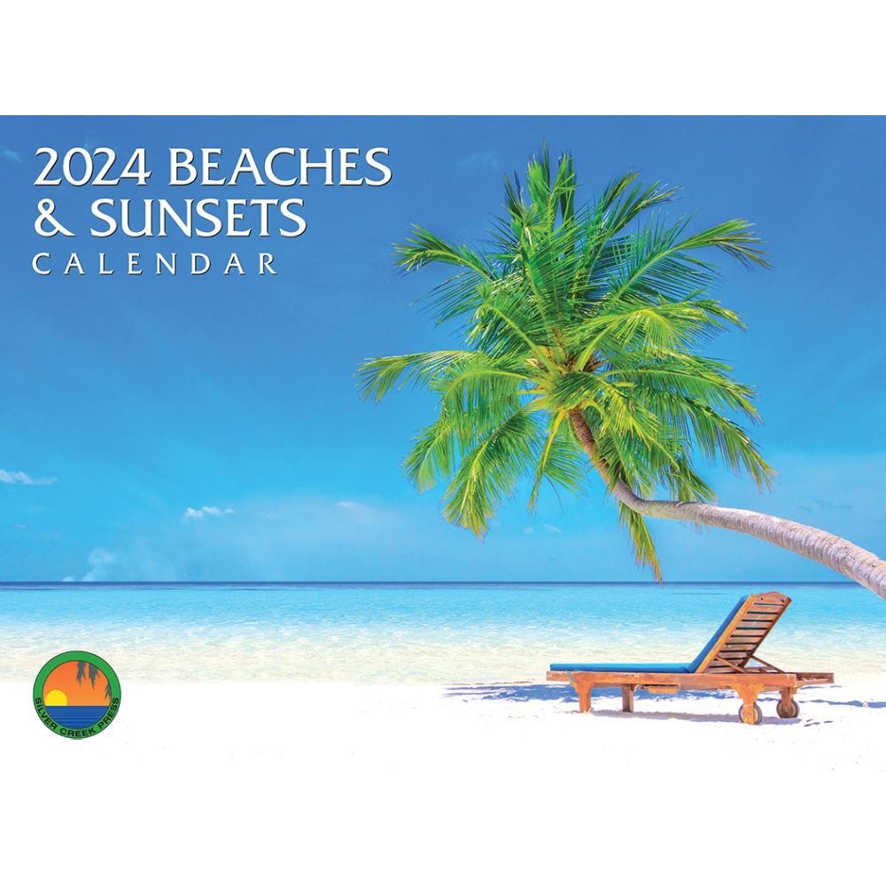 Sunsets and Beaches 2024 Wall Calendar