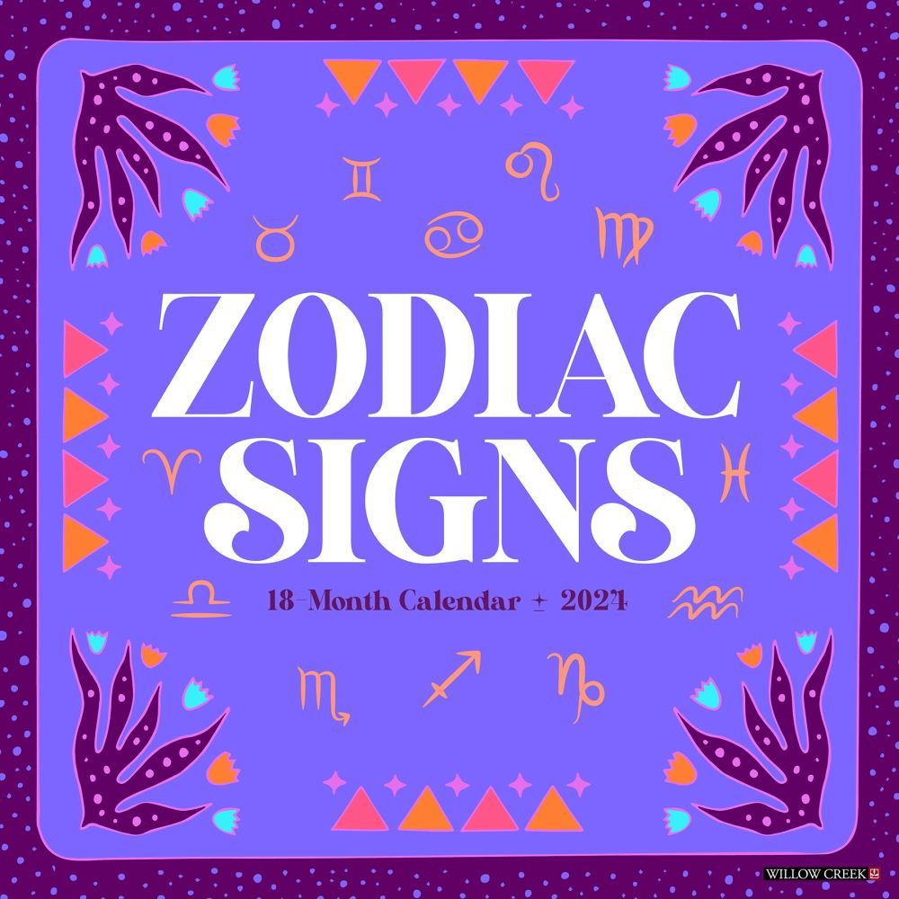 Zodiac Signs 2024 Wall Calendar