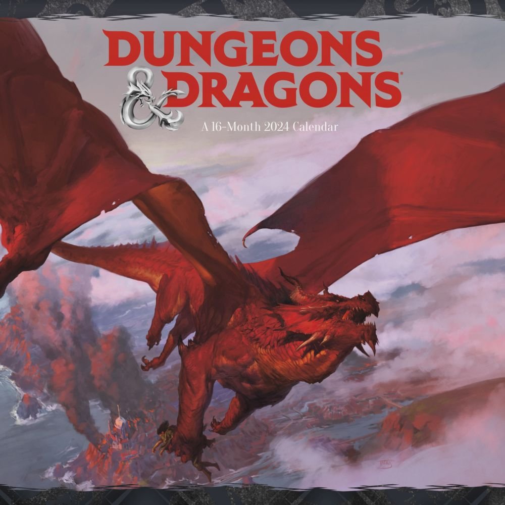 Dungeons and Dragons Classic 2025 Wall Calendar