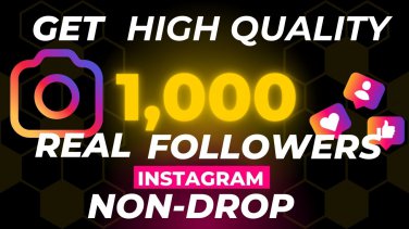 Get High Quality 1,000 Real Instagram Followers (Non Drop)
