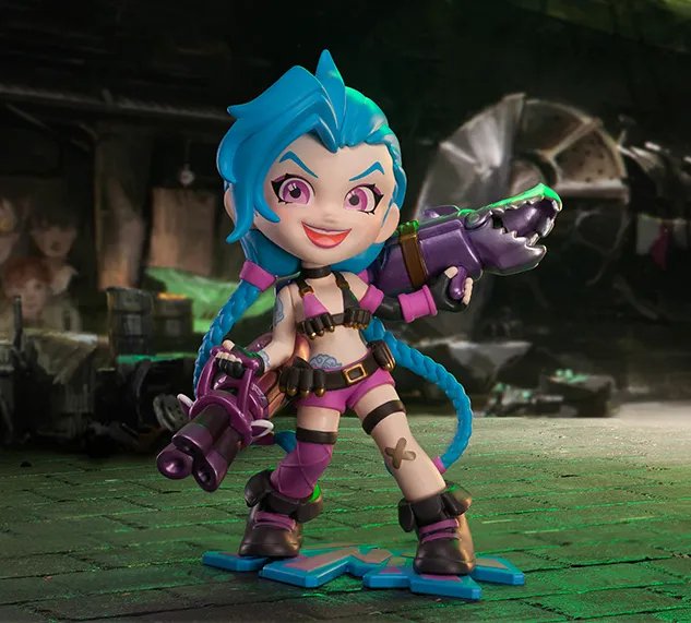 Jinx Pop League of Legends Anime Game Realistic Peripheral Figurine