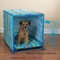 2 pc crate cover and bed set matches Proselect Colored Wire Dog Crate Small 24" Blue or Pink