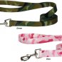 Guardian Gear Camo Dog Leads 3 foot long Pink or Green