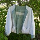 Chic & Shabby Vintage Chenille Jacket Reversible Mother of Pearl Buttons, Embroidery