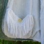 Chic & Shabby Vintage Chenille Jacket Reversible Mother of Pearl Buttons, Embroidery