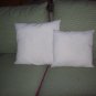 2 Hand Crafted Accent Pillows Sea Beach Cottage Chic & Shabby Original Applique