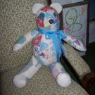 Vintage Quilt Teddy Bear  Hand sewn One of a Kind Adopt a Bear